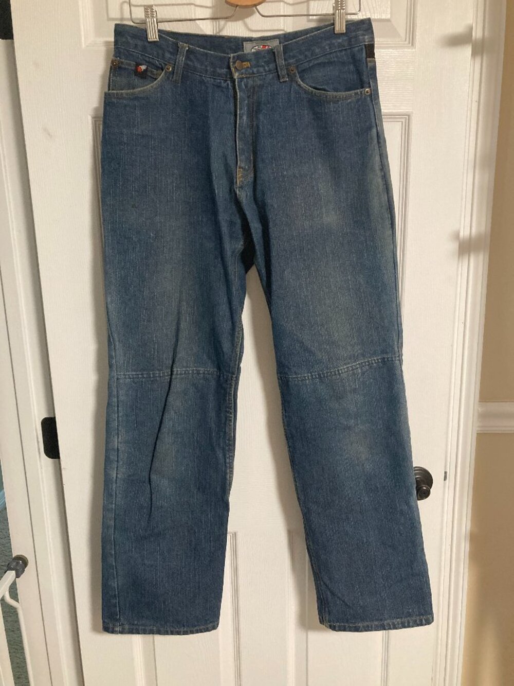 Joe Rocket Steel Reinforced Motorcycle Rider Blue Jeans Size Waist 32